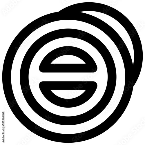 Coasters. Editable stroke vector icon.
