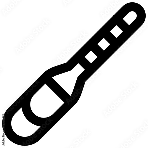 Hydrometer. Editable stroke vector icon.
