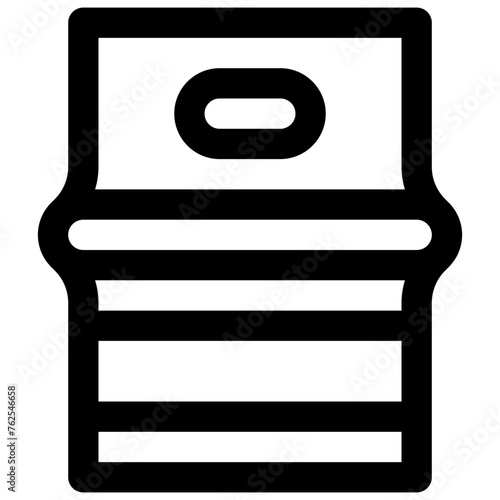 Keg. Editable stroke vector icon.
