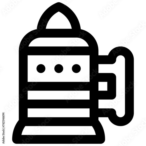 Stein. Editable stroke vector icon.
