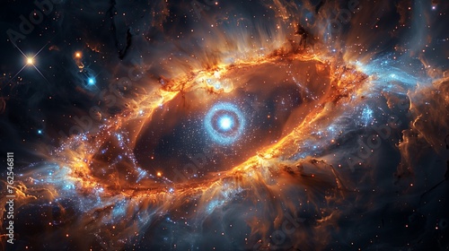 Eye of the god - epic cosmic nebula artwork