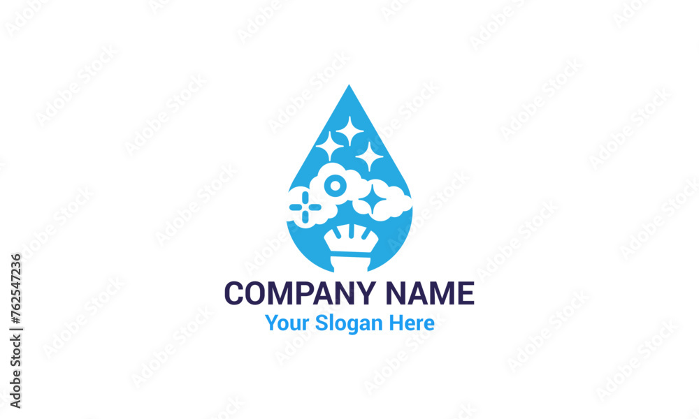 Cleaning Service Business Logo Design. Cleaning Service Business Logo Design.