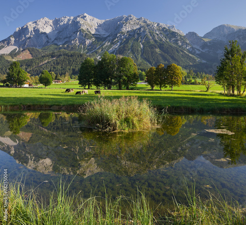 Teich in Ramsau am Dachstein, Scheichenspitze, Steiermark, Österreich