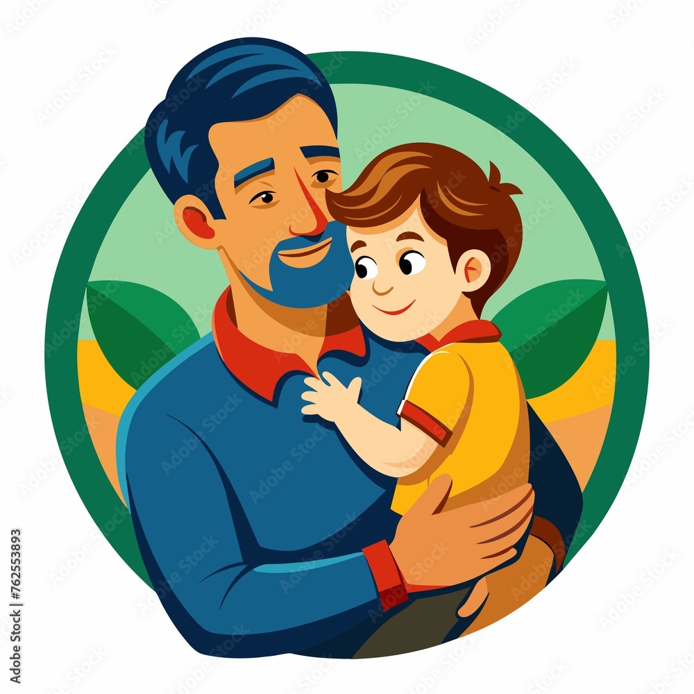 
 Save
Download Preview
Father with child vector icon