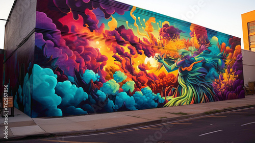 Let the city come alive with the bold and vibrant colors of street art murals lining the streets.