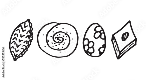set illustration of elements for Novruz holiday