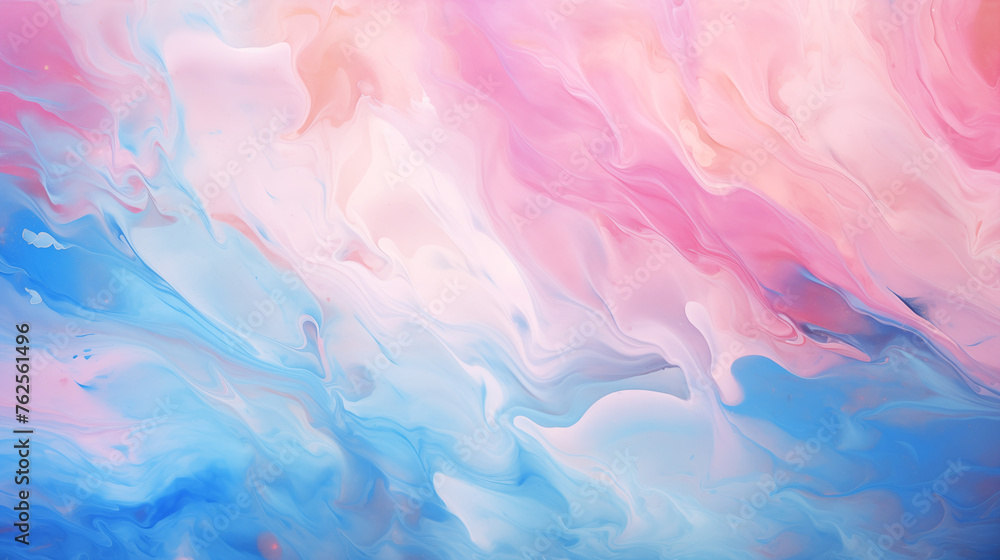 abstract watercolor hand painted background, A high-definition wallpaper showcasing pink and blue marbled acrylic paint textures