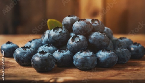 Wallpaper Mural blueberries on wooden background Torontodigital.ca