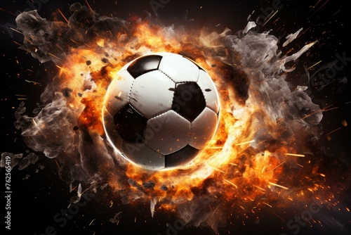 Nylon Soccer ball net. Stadium sport team. Generate Ai