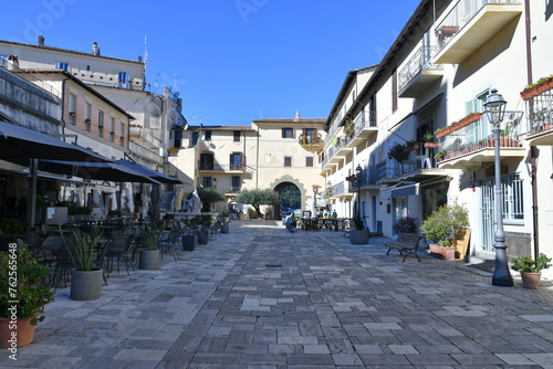 A street in San Felice Circeo, a medieval village in Lazio, Italy. © Giambattista