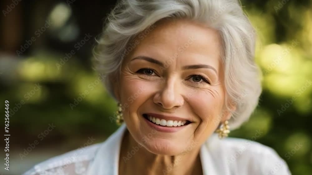 portrait of a beautiful elderly woman. Selective focus. people. portrait of a beautiful elderly woman. Selective focus. people.