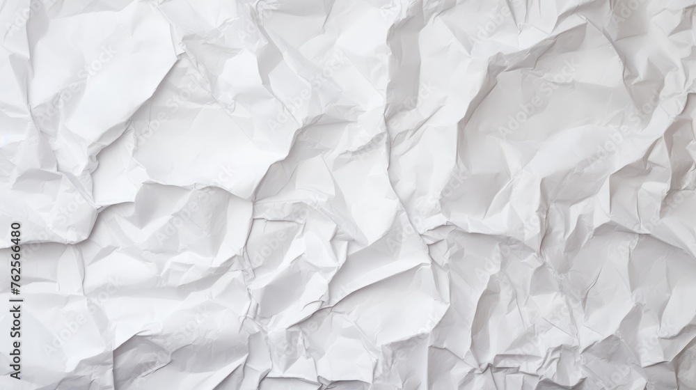 Obraz premium crumpled white paper background