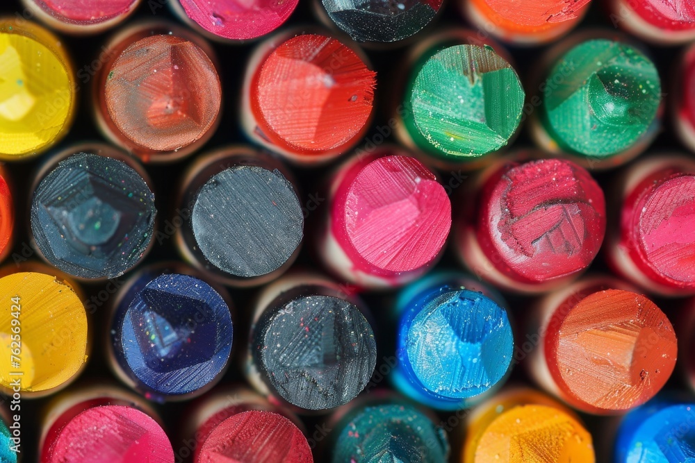 Macro background of a crayon backside pattern detail. Horizontal composition. Macro background of a crayon backside pattern detail. Horizontal composition.