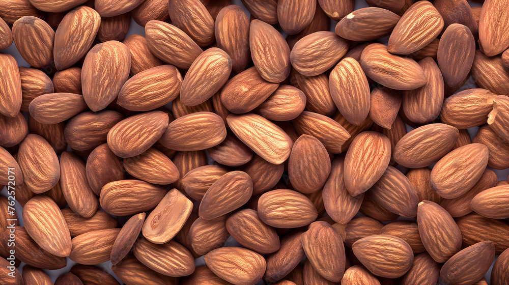 Close-up of Almonds on Natural Textured Background Close-up of Almonds on Natural Textured Background