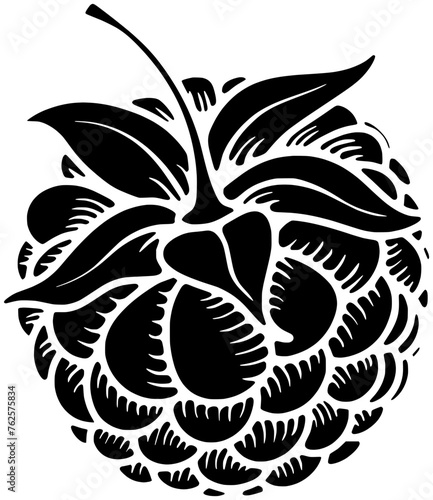 food illustration leaf silhouette pomegranate logo raspberry icon summer outline berry tree strawberry fruit nature organic sweet garden apple shape green vitamin cherry for vector graphic background