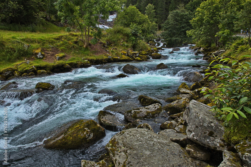 Waterfall Storfossen at Geiranger, More og Romsdal county, Norway, Europe
Waterfall Storfossen at Geiranger, More og Romsdal county, Norway, Europe