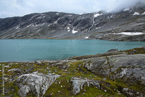 Landscape on scenic route Gamle Strynefjellsvegen, Norway, Europe 