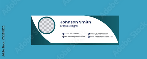 Elegant Corporate Minimal email signature Flat Mail template or email footer and personal Business Mobile Corporate EMAIL signature design