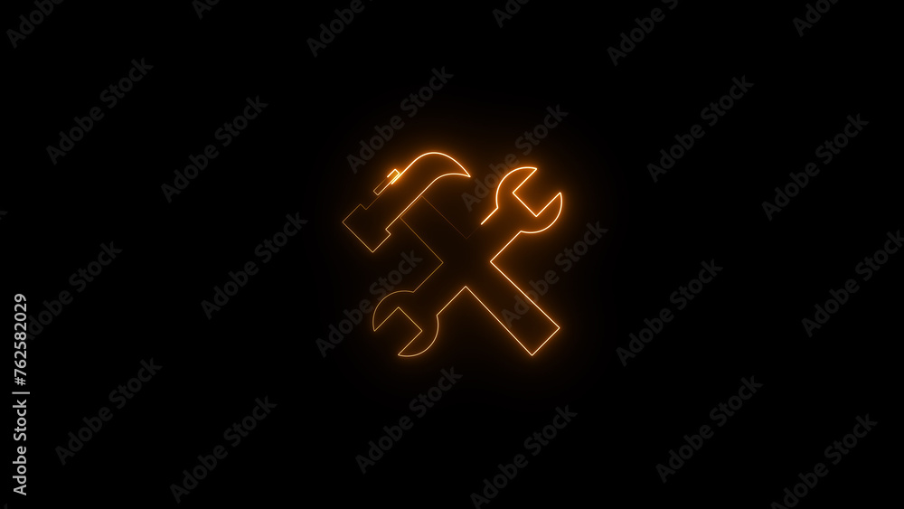 neon light setting tool icon illustration background.
neon light setting tool icon illustration background.