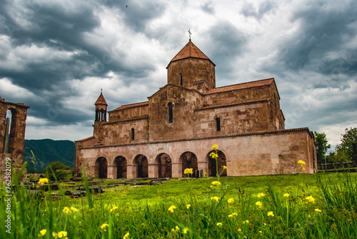 Medieval Odzun monastery in the Odzun village of the Lori Province of Armenia. photo