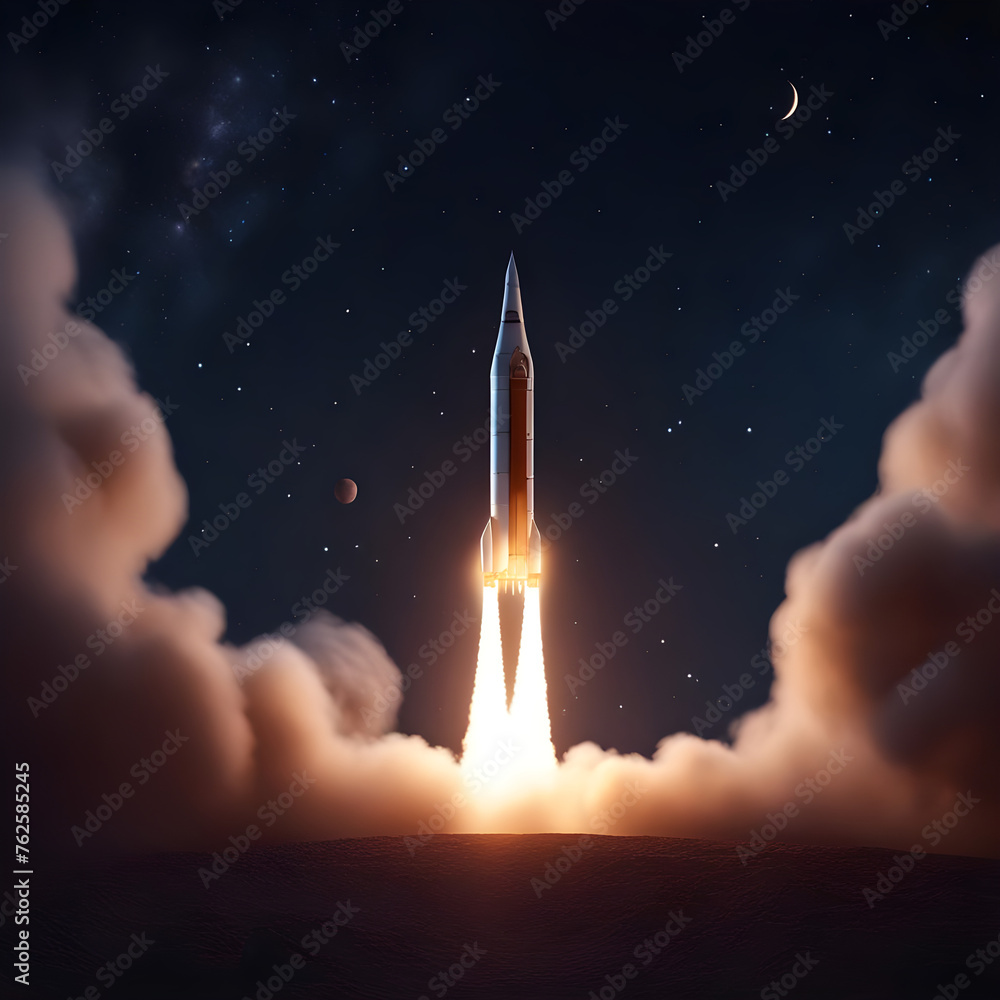 Naklejka premium space launch