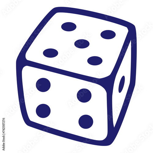 Vector icon of dice for fantasy and tabletop games. Board game polyhedral dices with different sides Vector isolated on white background.