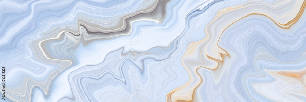 Fototapeta premium Marble rock texture blue ink pattern liquid swirl paint white dark that is Illustration background for do ceramic counter tile silver gray that is abstract waves skin wall luxurious art ideas concept.