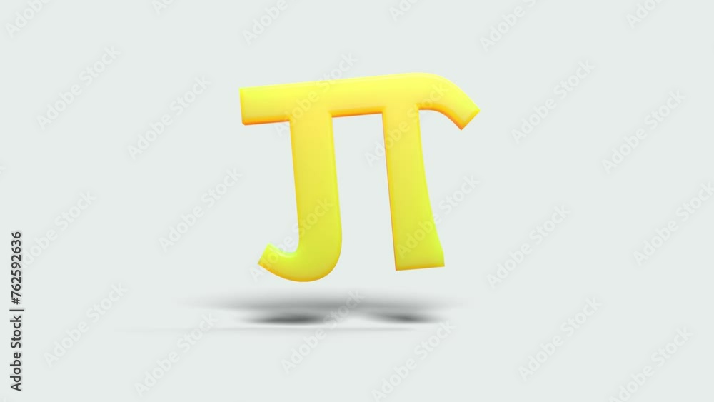 symbol of Pi rotating on gray background - separated alpha channel symbol of Pi rotating on gray background - separated alpha channel
