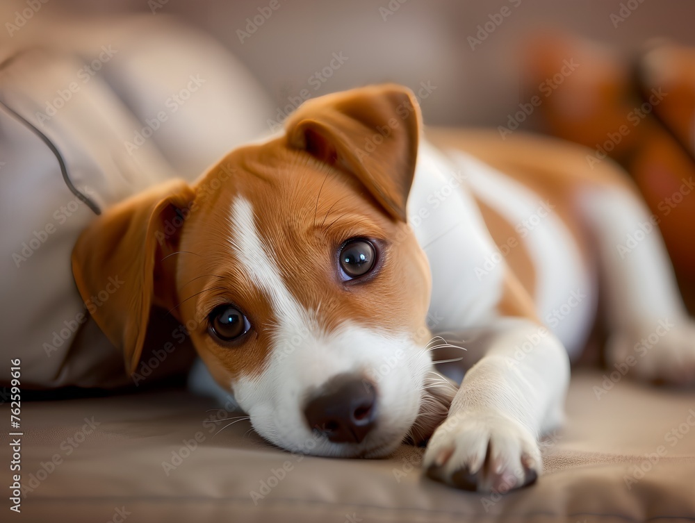 Jack russel puppy portrait