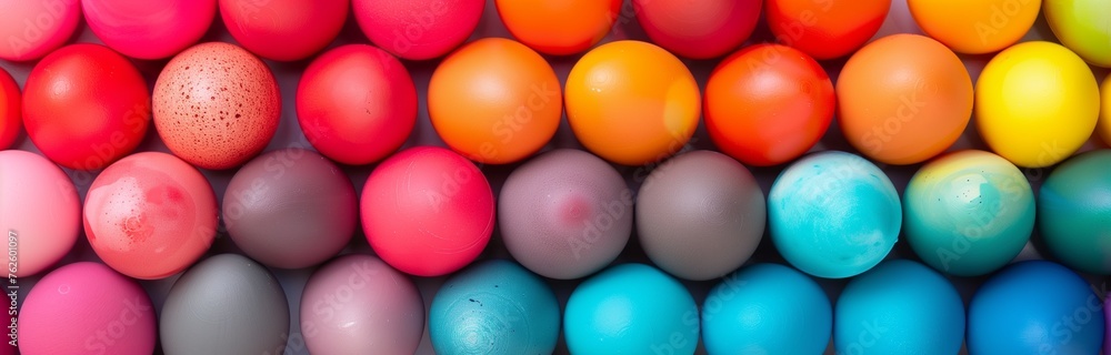 background of colorful easter eggs