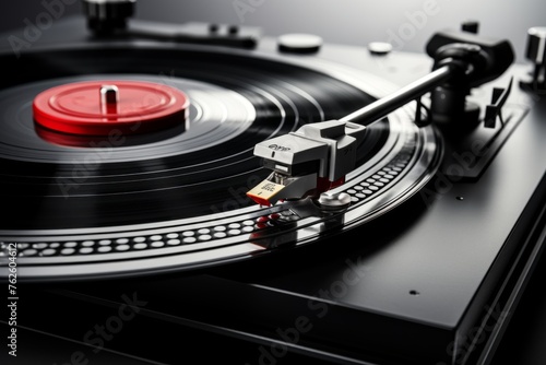 Grooves Vinyl Record Player Needle Isolated on Transparent Background