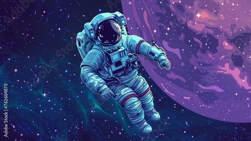 cartoon astronaut.