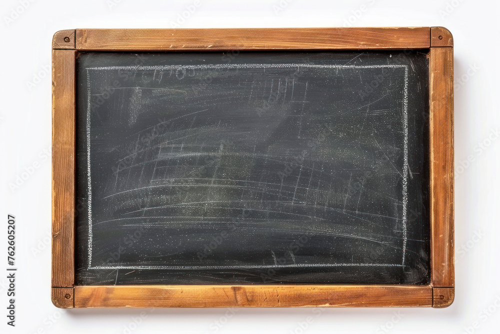 Blackboard with a chalk on a white background. Blackboard with a chalk on a white background.