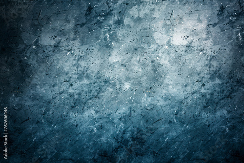 Abstract blue background, gray grunge design texture and bright lighting.