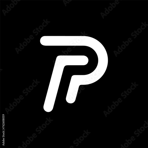 Letter P minimalist logo and icon design