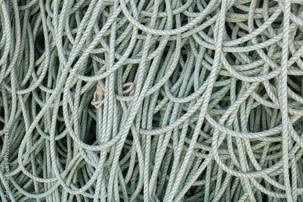 Lots of fishing rope. Texture made of old rope. Lots of fishing rope. Texture made of old rope.