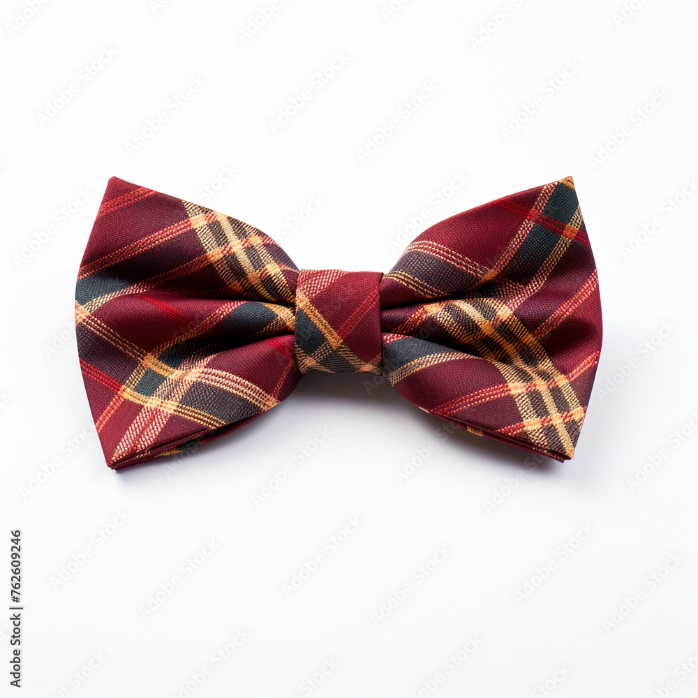Stylish bow tie on a white background сreated with Generative Ai Stylish bow tie on a white background сreated with Generative Ai