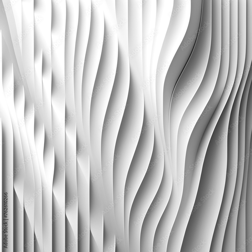 An abstract white background with 3D waves, soft edges and curves that highlight the play of light on smooth surfaces. The composition is balanced, demonstrating the elegance of lines and the beauty o An abstract white background with 3D waves, soft edges and curves that highlight the play of light on smooth surfaces. The composition is balanced, demonstrating the elegance of lines and the beauty o