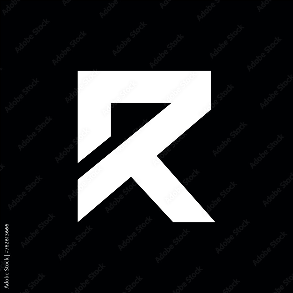 Letter R minimalist log oand icon design Letter R minimalist log oand icon design