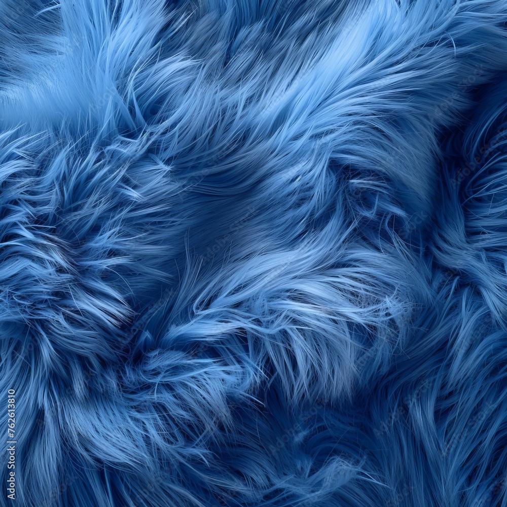Obraz premium blue fur background.