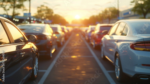 Outdoor parking lot for car dealership © EmmaStock