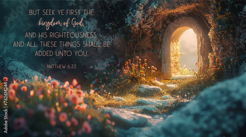 Kingdom of God image with Bible Verse photo