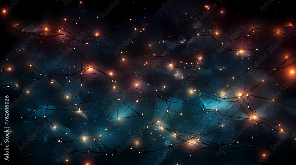 Obraz premium Abstract technology background with connection points for wireless, network or digital design