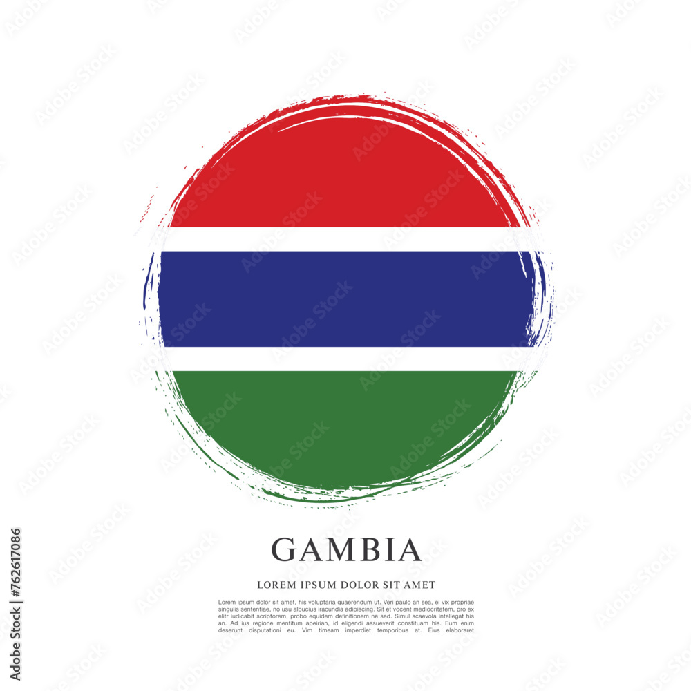 Obraz premium Flag of Gambia
