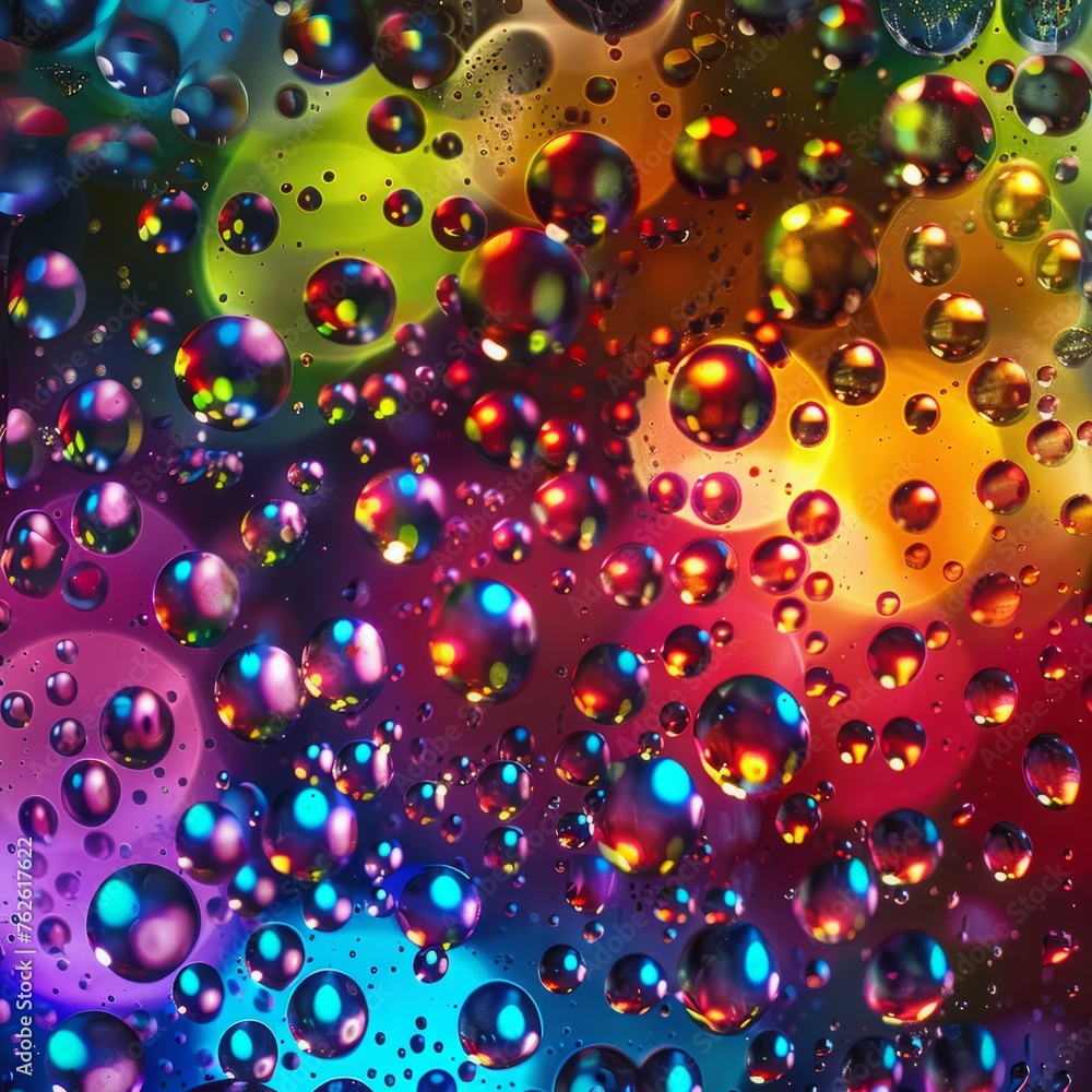 colored glass drops and balls background. colored glass drops and balls background.