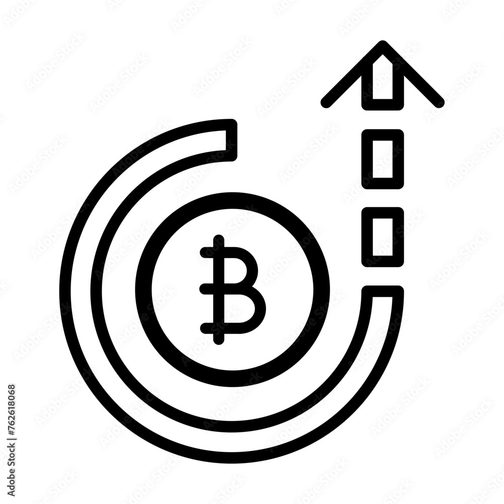 Obraz premium Bitcoin Gain