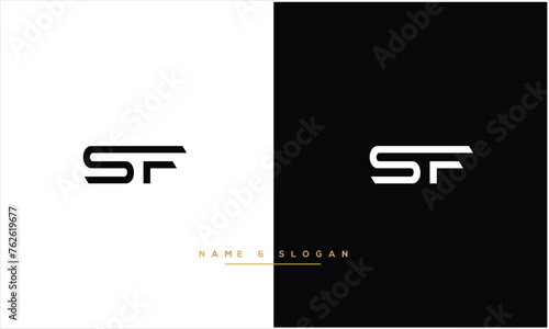 SF, FS,S , F, Abstract letters Logo Monogram