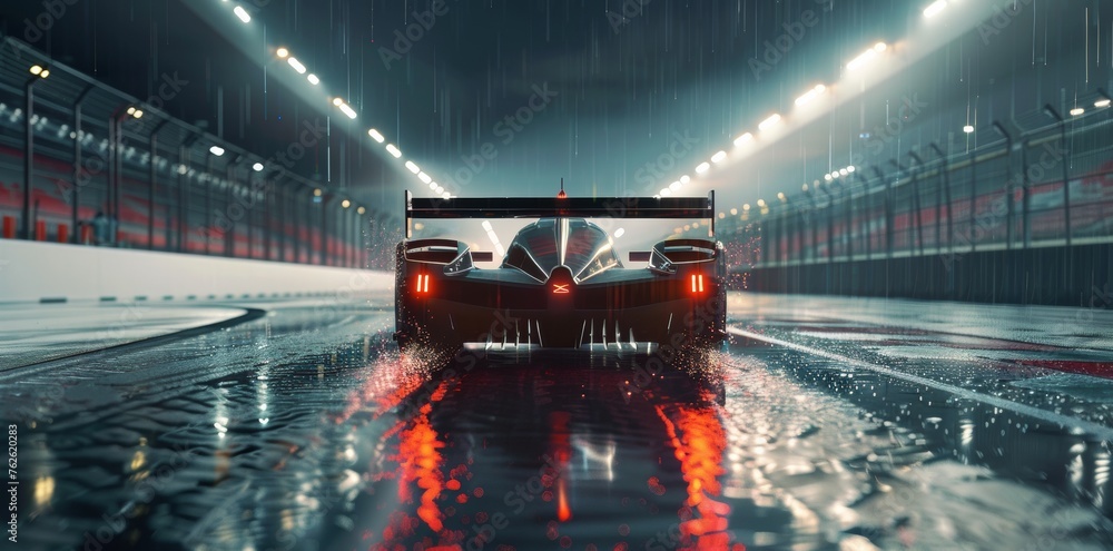 Fototapeta premium racing sports car race track