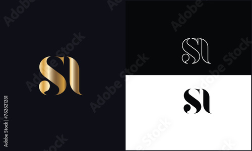SI, IS,S , I, Abstract Letters Logo monogram