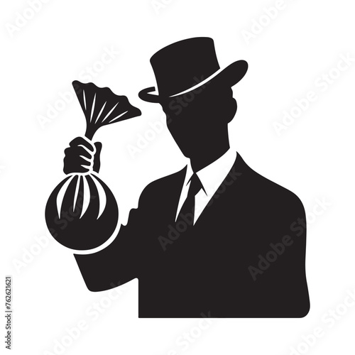 April Fool's Folly: Vector Silhouettes Celebrating April Fool's Day with Whimsical Charm and Mischief. April fools vector silhouette.
